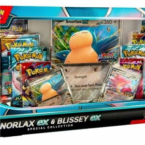 Pokemon Snorlax EX & Blissey EX Collection with Blue and Multicolor